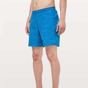 Lululemon Athletica Channel Cross Swim Short Invert Heather Aqua Marine Medium